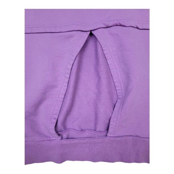 Z by Zella Lavender Scoop Neck Sweatshirt w/ Back Cut-out Size L - Picture 4 of 4